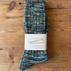 Women Anonymous Ism 5 Colour Mix Crew Adult Socks in Navy Mix by