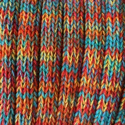Women Anonymous Ism 5 Colour Mix Crew Adult Socks in Orange Mix by