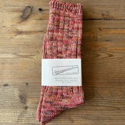 Women Anonymous Ism 5 Colour Mix Crew Adult Socks in Brick Mix by