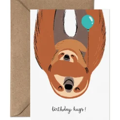 Card Nest Birthday Hugs Greetings Card by Carolina Buzio for