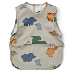 Liewood AW24 Bria Bib in Dinosaurs / Mist by Liewood