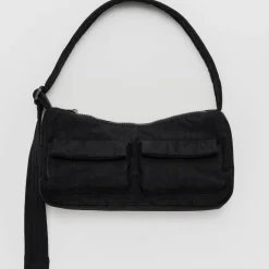 Women Baggu Cargo Shoulder Bag in Black by