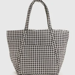 Women Baggu Cloud Bag in Black And White Gingham by