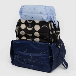Women Baggu 3D Zip Pouch Set in Night Sky by