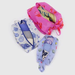 Women Baggu 3D Zip Pouch Set in Sea Creatures by