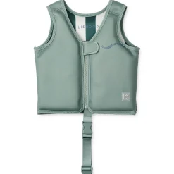 Kids Liewood Clothing SS25 Dove Swim Vest in It Comes In Waves / Peppermint by Liewood