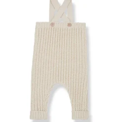 1+ In The Family 50% Off Sale Maud Dungarees in Ecru by 1+ in the Family - Last One In Stock - 12 Months
