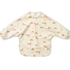 Liewood Clothing SS25 Merle Printed Cape Bib in Dream / Ecru by Liewood