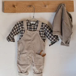 1+ In The Family 50% Off Sale Pieter Corduroy Overall in Taupe by 1+ in the Family - Last One In Stock - 6 Months