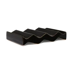Women Oba Studios Rocky M. Handmade Ceramic Soap Dish in Black by