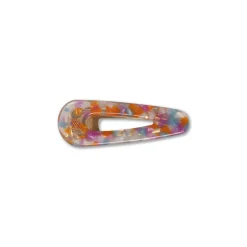 Women Repose AMS 50% Off Sale Round Hair Clip in Orange Pink Marble by Repose AMS